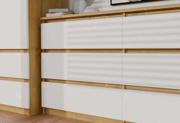 TP Living Komoda MALWA M6 140 dub artisan/biela