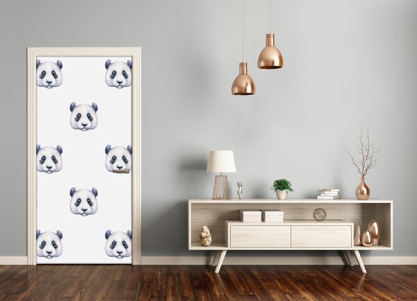 Samolepiace fototapety na dvere pandy 75x205 cm