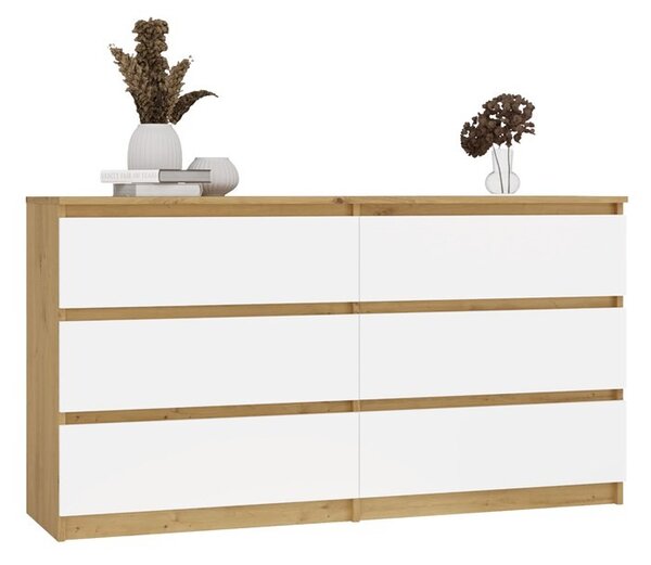 TP Living Komoda MALWA M6 140 dub artisan/biela