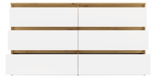TP Living Komoda MALWA M6 140 dub artisan/biela