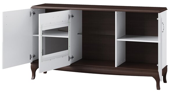 Szynaka Komoda Massimo 48 165 cm biela/kávová