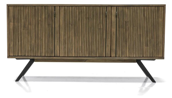 LivinHill Komoda Massa 160 cm z masívu hnedá/grafit