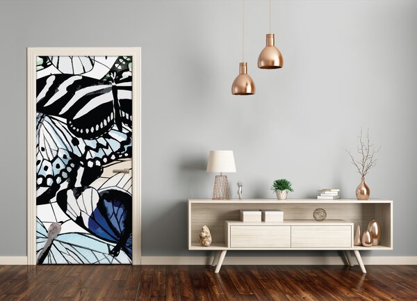 Samolepiace fototapety na dvere motýle 95x205 cm