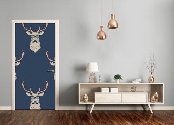 Samolepiace fototapety na dvere Hipsterskie Jelenie 75x205 cm