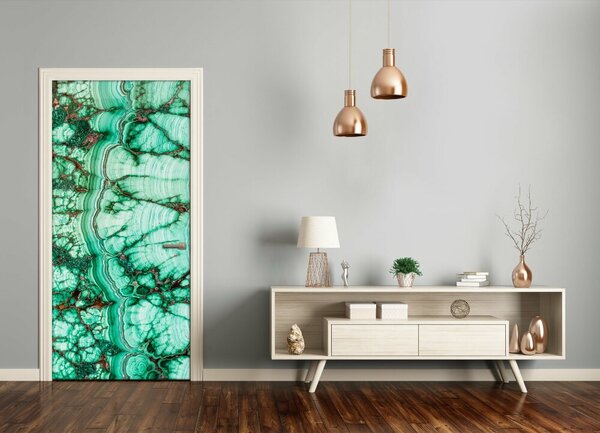Samolepiace fototapety na dvere malachitová textúry 85x205 cm