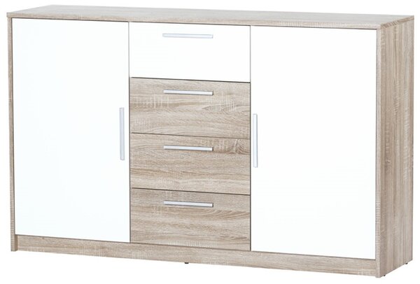Szynaka Komoda Milo 05 145 cm dub sonoma/biela