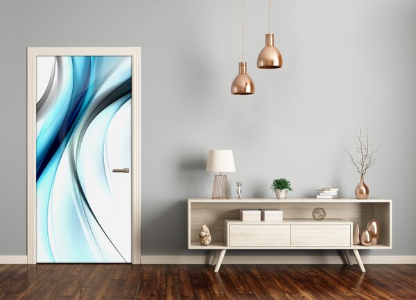 Samolepiace fototapety na dvere abstrakcie vlna 95x205 cm