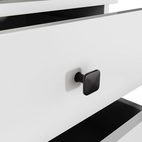 Ak furniture Komoda MOBI K-03 biela/čierna