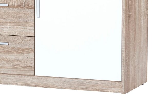 Szynaka Komoda Milo 05 145 cm dub sonoma/biela