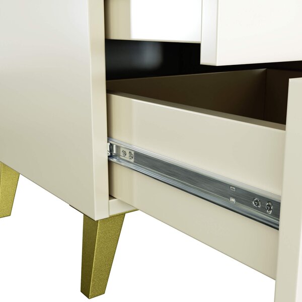 Ak furniture Komoda MOBI K-03 kašmír/zlatá