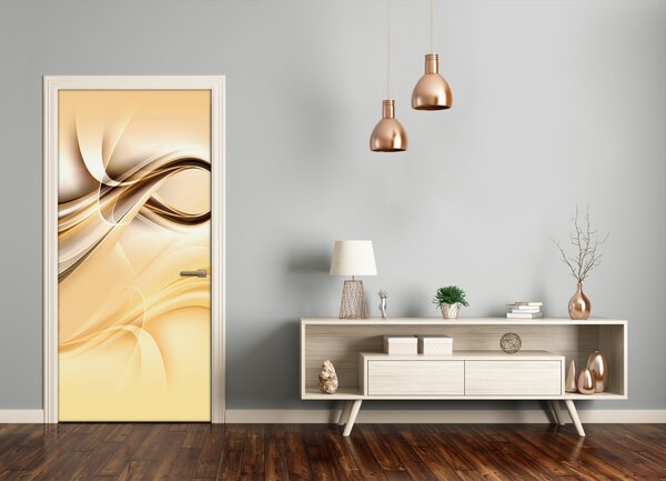 Samolepiace fototapety na dvere abstrakcie vlna 85x205 cm