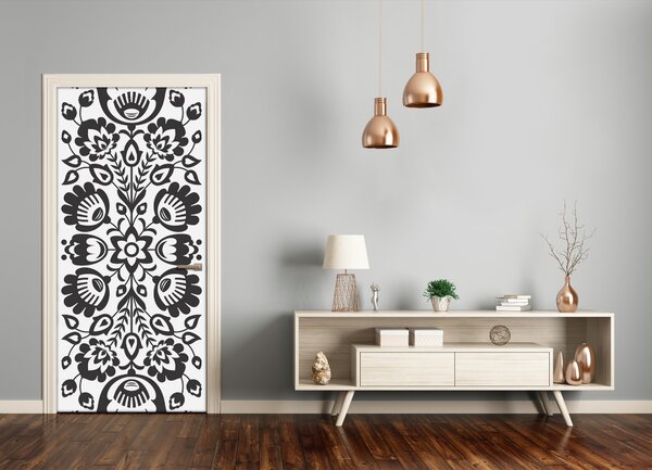 Samolepiace fototapety na dvere ľadový vzor 75x205 cm
