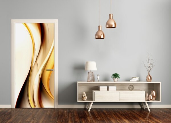 Samolepiace fototapety na dvere abstrakcie vlna 85x205 cm