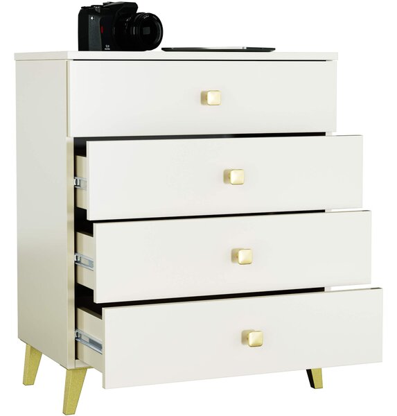 Ak furniture Komoda MOBI K-04 kašmír/zlatá