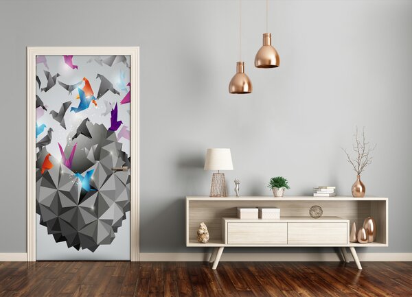 Samolepiace fototapety na dvere papierová sloboda 95x205 cm
