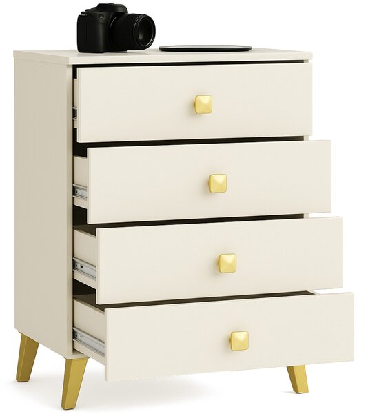 Ak furniture Komoda MOBI K-04 kašmír/zlatá
