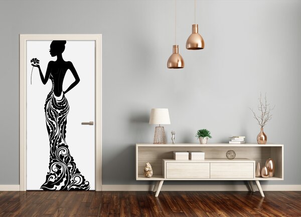 Samolepiace fototapety na dvere ilustrácie móda 75x205 cm