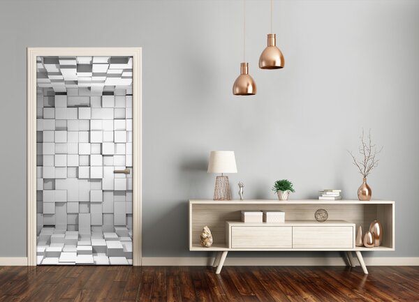 Samolepiace fototapety na dvere šesťuholníky 85x205 cm