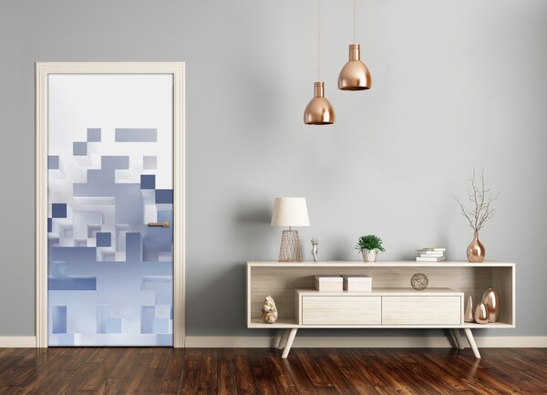 Samolepiace fototapety na dvere abstrakcie kocky 85x205 cm