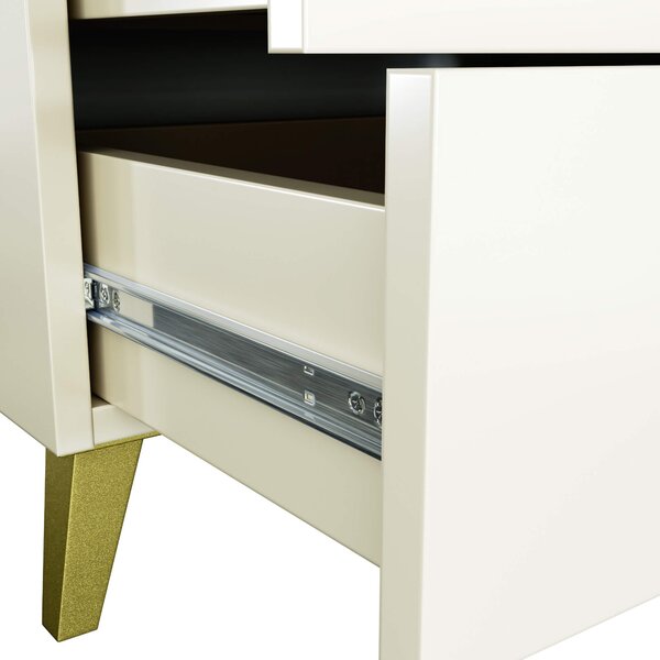 Ak furniture Komoda MOBI K-06 kašmír/zlatá