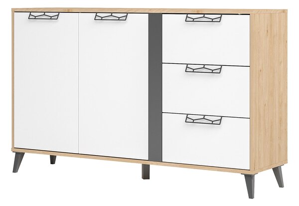 Szynaka Komoda Moet 45 150 cm orech americký Jackson/biela/grafit