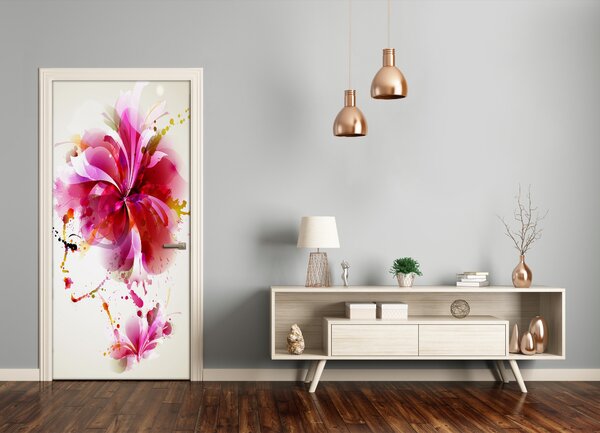 Samolepiace fototapety na dvere abstrakcie žena 95x205 cm