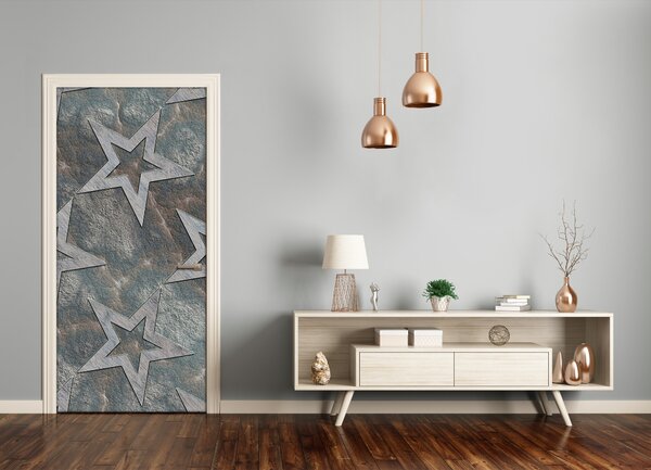 Samolepiace fototapety na dvere kamenné hviezdy 85x205 cm