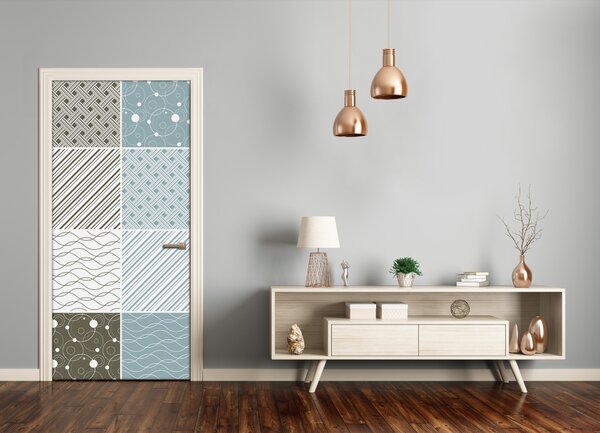 Samolepiace fototapety na dvere geometrické vzory 85x205 cm