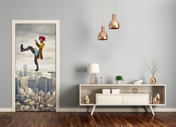 Samolepiace fototapety na dvere Šašo na lane 95x205 cm