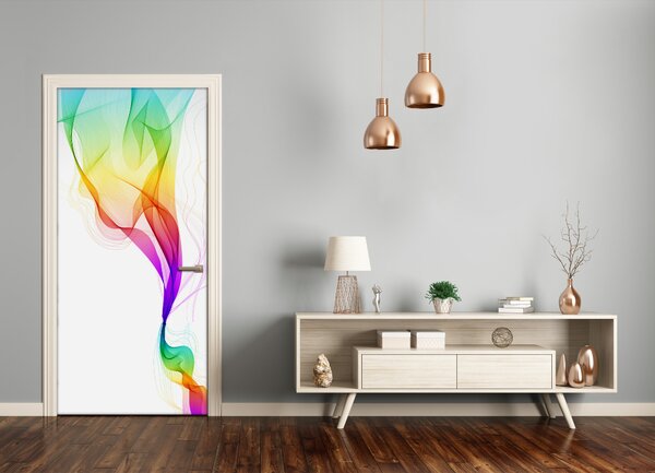 Samolepiace fototapety na dvere farebná abstrakcie 95x205 cm