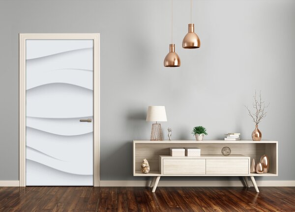 Samolepiace fototapety na dvere abstrakcie vlny 75x205 cm