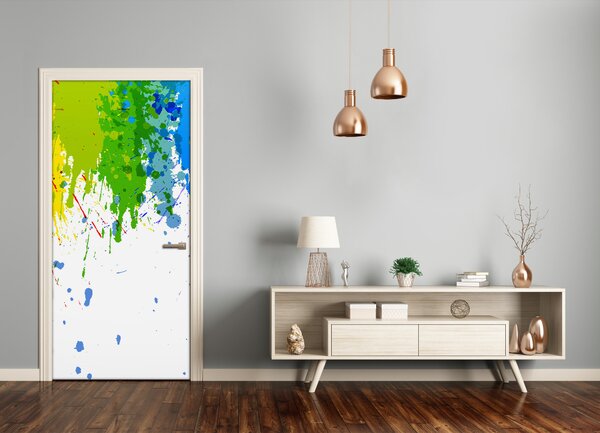 Samolepiace fototapety na dvere abstraktné dúha 75x205 cm
