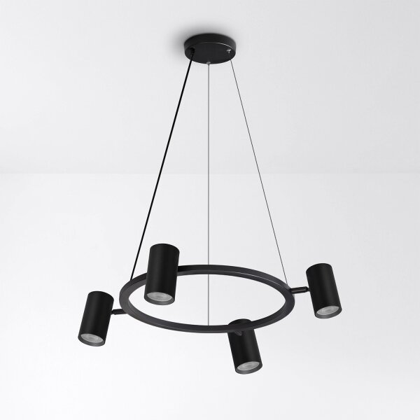 Brilagi - LED RGBW Stmievateľný luster na lanku SELE 4xGU10/6,5W/230V čierna