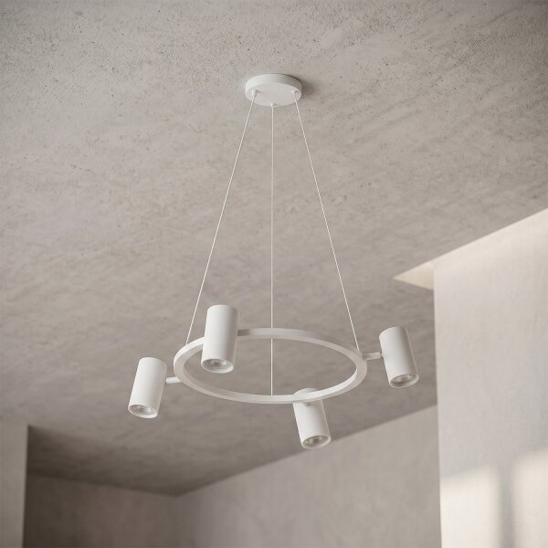 Brilagi - LED RGBW Stmievateľný luster na lanku SELE 4xGU10/6,5W/230V biela