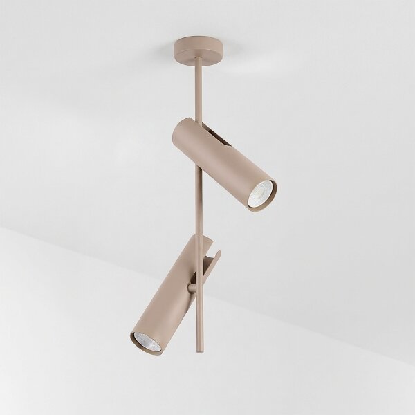 Brilagi - LED RGBW Stmievateľný luster na tyči BRANCH 2xGU10/6,5W/230V béžový