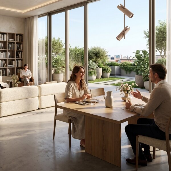 Brilagi - LED RGBW Stmievateľný luster na tyči BRANCH 2xGU10/6,5W/230V béžový