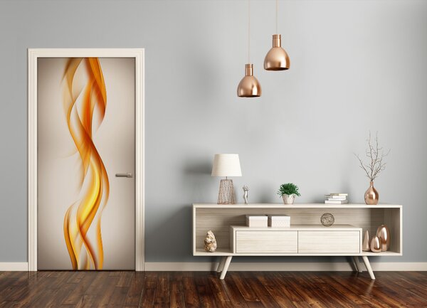 Samolepiace fototapety na dvere abstrakcie vlny 85x205 cm