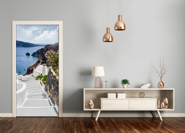 Fototapeta samolepiace na dvere Santorini Grécko 75x205 cm