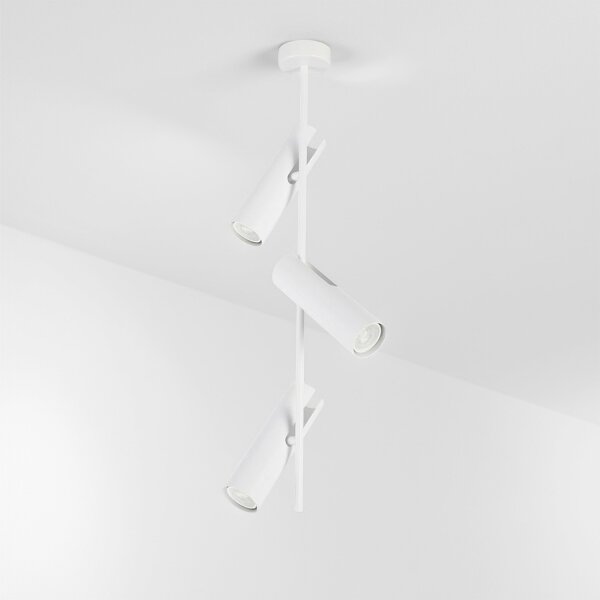 Brilagi - LED RGBW Stmievateľný luster na tyči BRANCH 3xGU10/6,5W/230V biela