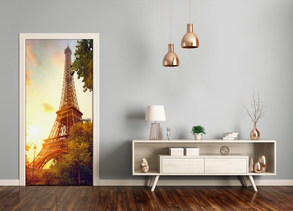 Fototapeta samolepiace na dvere Eiffelova veža 75x205 cm