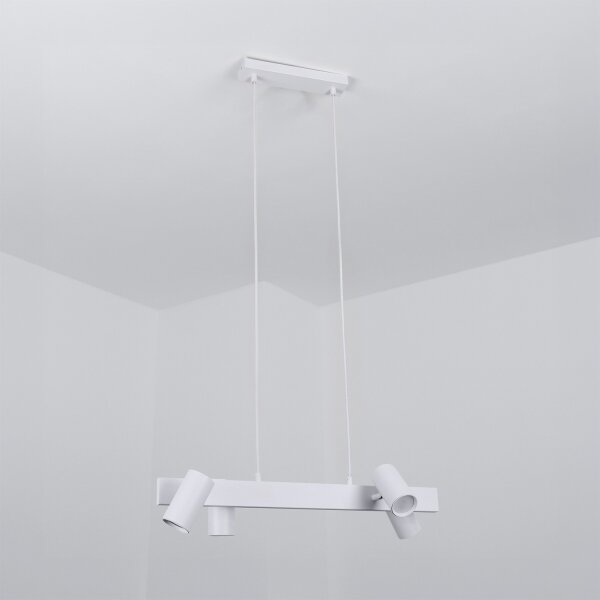 Brilagi - LED RGBW Stmievateľný zavesný luster na lankách SELE 4xGU10/6,5W/230V biela