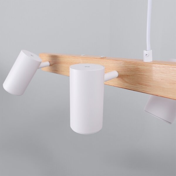 Brilagi - LED RGBW Stmievateľný luster na lanku SELE 6xGU10/6,5W/230V biela/dub