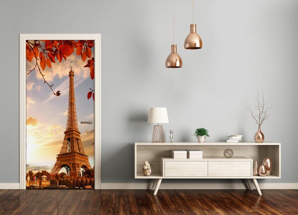 Fototapeta samolepiace na dvere Eiffelova veža 85x205 cm