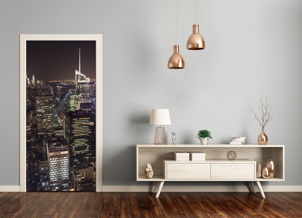 Fototapeta samolepiace na dvere New York noc 75x205 cm
