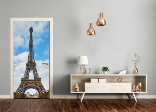 Fototapeta samolepiace na dvere Eiffelova veža 85x205 cm