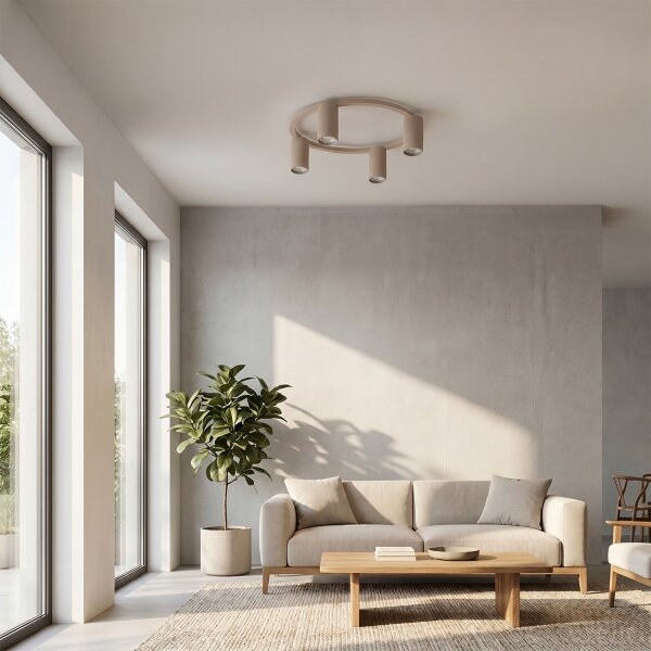 Brilagi - LED RGBW stmievateľné stropné svietidlo SELE 4xGU10/6,5W/230V béžové