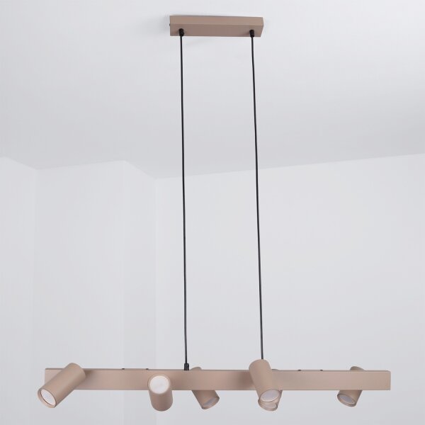 Brilagi - LED RGBW Stmievateľný luster na lanku SELE 6xGU10/6,5W/230V béžový