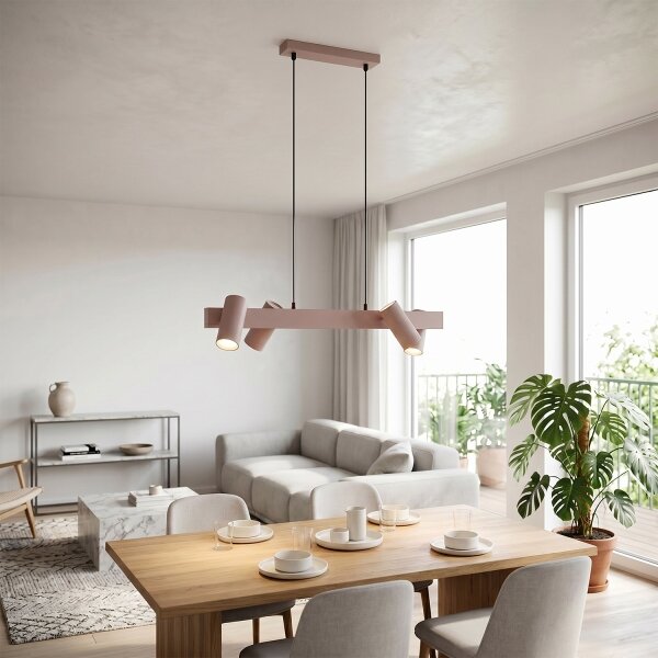 Brilagi - LED RGBW stmievateľný luster na lanku SELE 4xGU10/6,5W/230V béžová