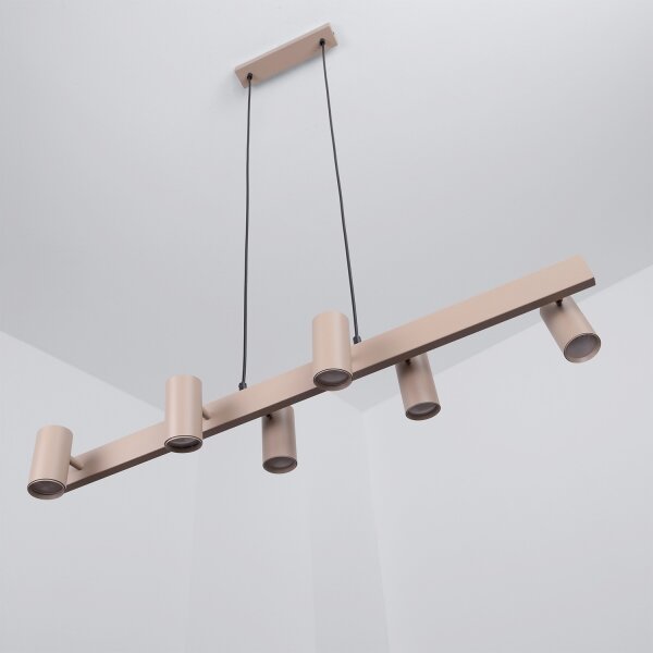Brilagi - LED RGBW Stmievateľný luster na lanku SELE 6xGU10/6,5W/230V béžový