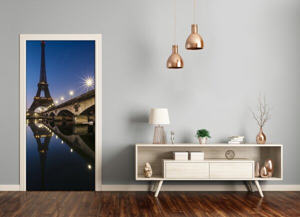 Fototapeta samolepiace na dvere Eiffelova veža 75x205 cm